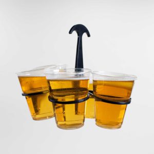 Cup holder for Festival cups that helps to manage waste on sustainable events